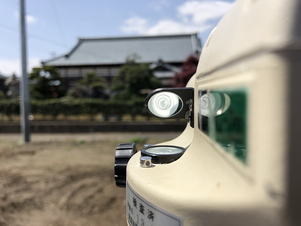 水平器　測量風景